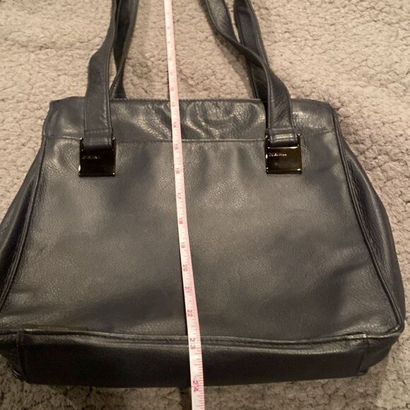 Perlina Black Shoulder Bag Purse Satchel - Picture 7 of 9